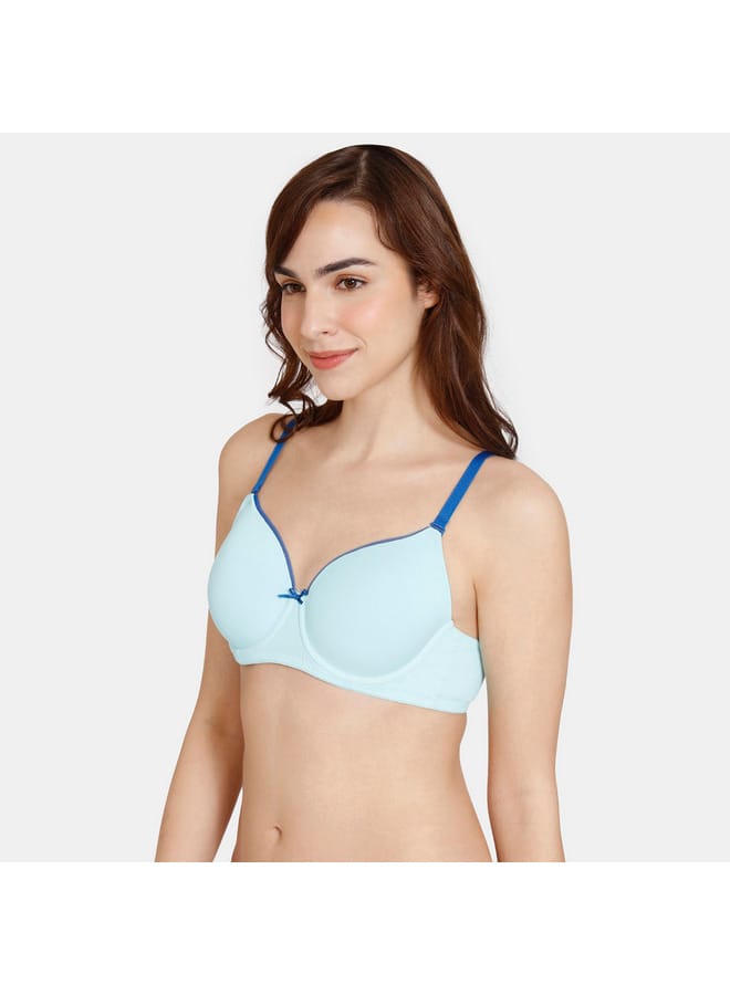 zivame Zivame Solid Wired Padded T-shirt Bra with Adjustable Straps - Image 3