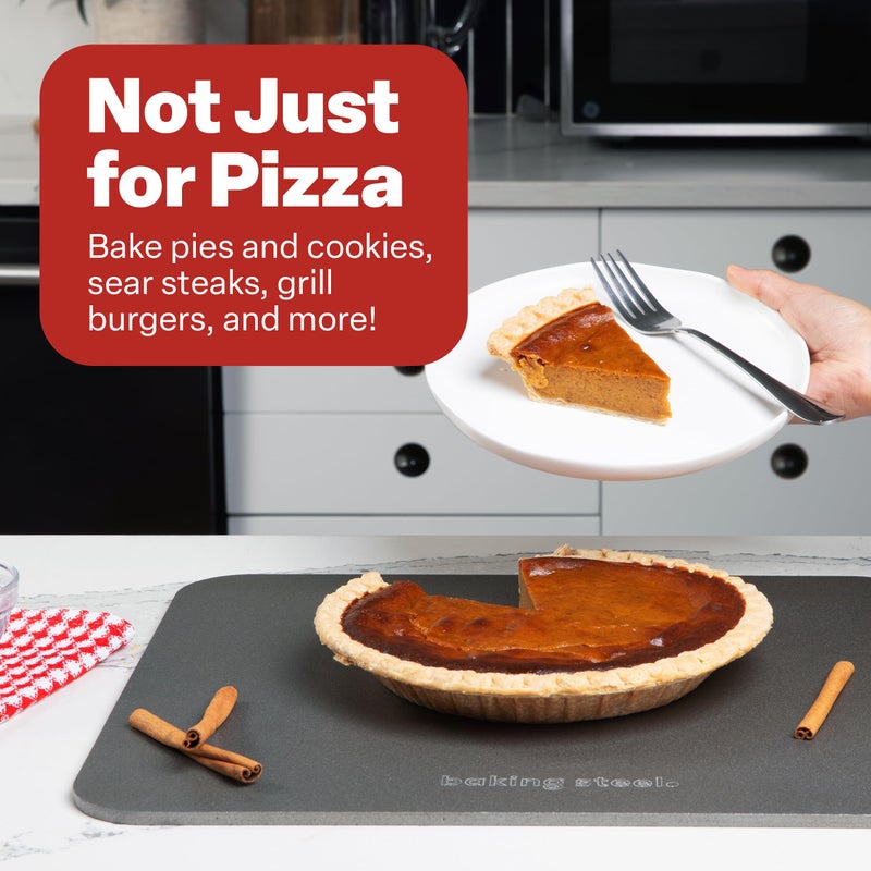 Baking Steel - The Original Ultra Conductive Pizza Stone (14"x16"x1/4") - The Original Baking Steel for Pizza & Bread for Indoor & Outdoor Use - Pre-Seasoned, Naturally Non-Stick Surface & Crack-Proof - Image 5