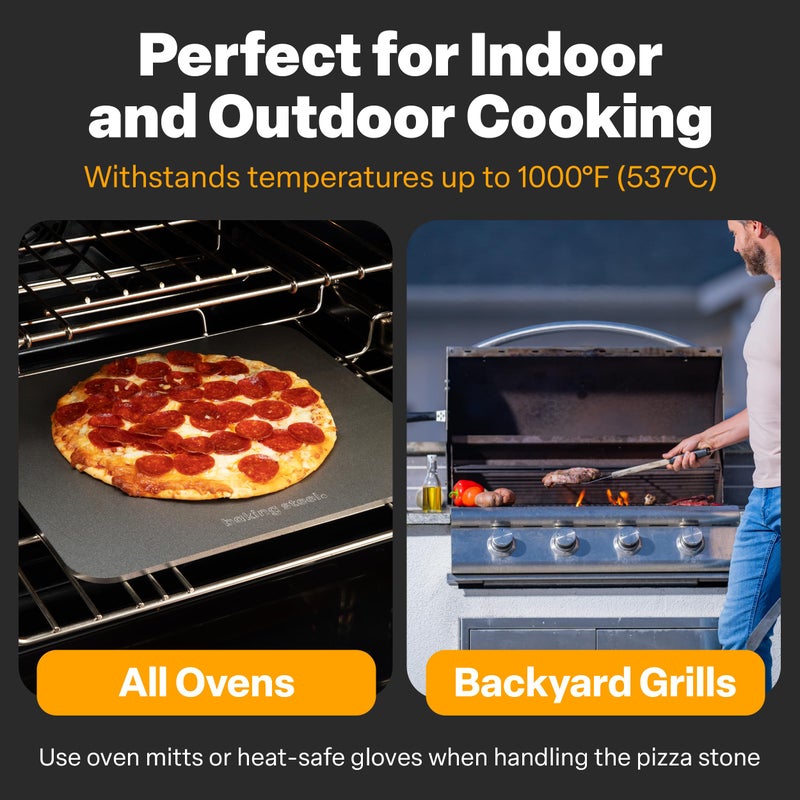 Baking Steel - The Original Ultra Conductive Pizza Stone (14"x16"x1/4") - The Original Baking Steel for Pizza & Bread for Indoor & Outdoor Use - Pre-Seasoned, Naturally Non-Stick Surface & Crack-Proof - Image 4