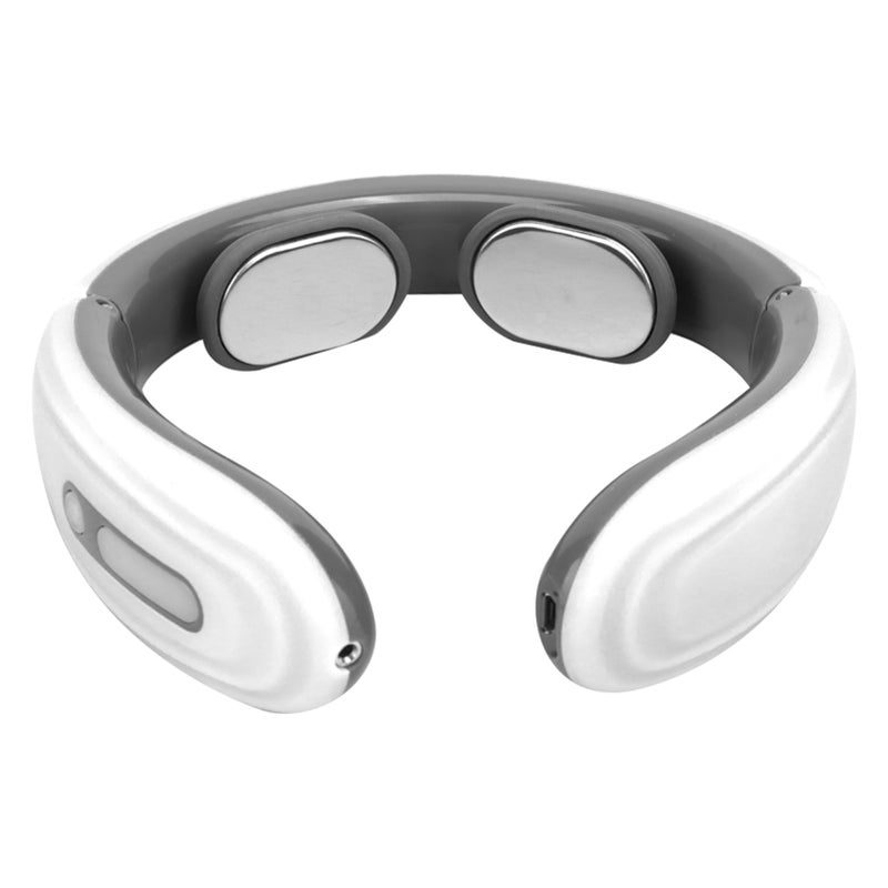 Electric Pulse Cervical Vertebra Massager Neck Shoulder Pain Relief Physiotherapy Instrument White - Image 3