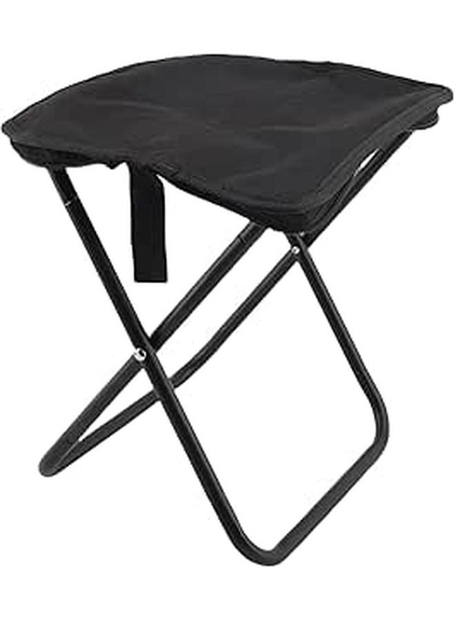 Compact Folding Stool Lightweight Oxford Fabric Camping Chair 286 6lb Capacity Portable Seat For Outdoor Fishing Hiking - Image 1