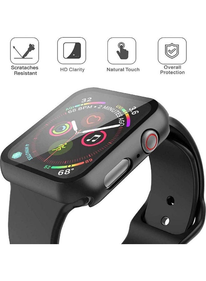 NIBEMINENT Toughed Film Protective Watch Case Suitable For Apple 4/5/6 Generation 40mm Red - Image 2