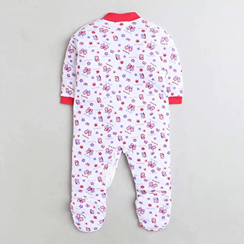 EIO 100% Cotton Baby Rompers Sleepsuits Jumpsuits Night Suits for Newborn Baby Boys & Girls | Soft Infant Bodysuit | Pack of 3 Kids Rompers - Image 3
