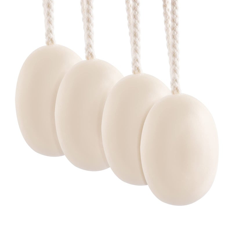 Natural Men Bar Soap 4pcs Soap On a Rope Set for Face Body Hair Bath Soap about 7 Ounce eachforeverLily