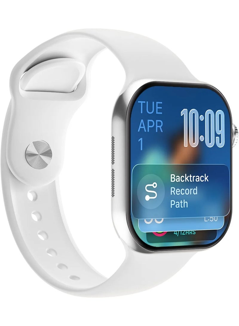 GREEN LION Communicate Smart Watch 2.07 inch HD IPS Display Compatible with iOS & Android / Ai Assistant ChatGPT / Bluetooth Calls / Smartwatch / Built-In Game, WhatsApp, Flashlight, Ai Painting Mode, Find My Watch - Silver - Image 4