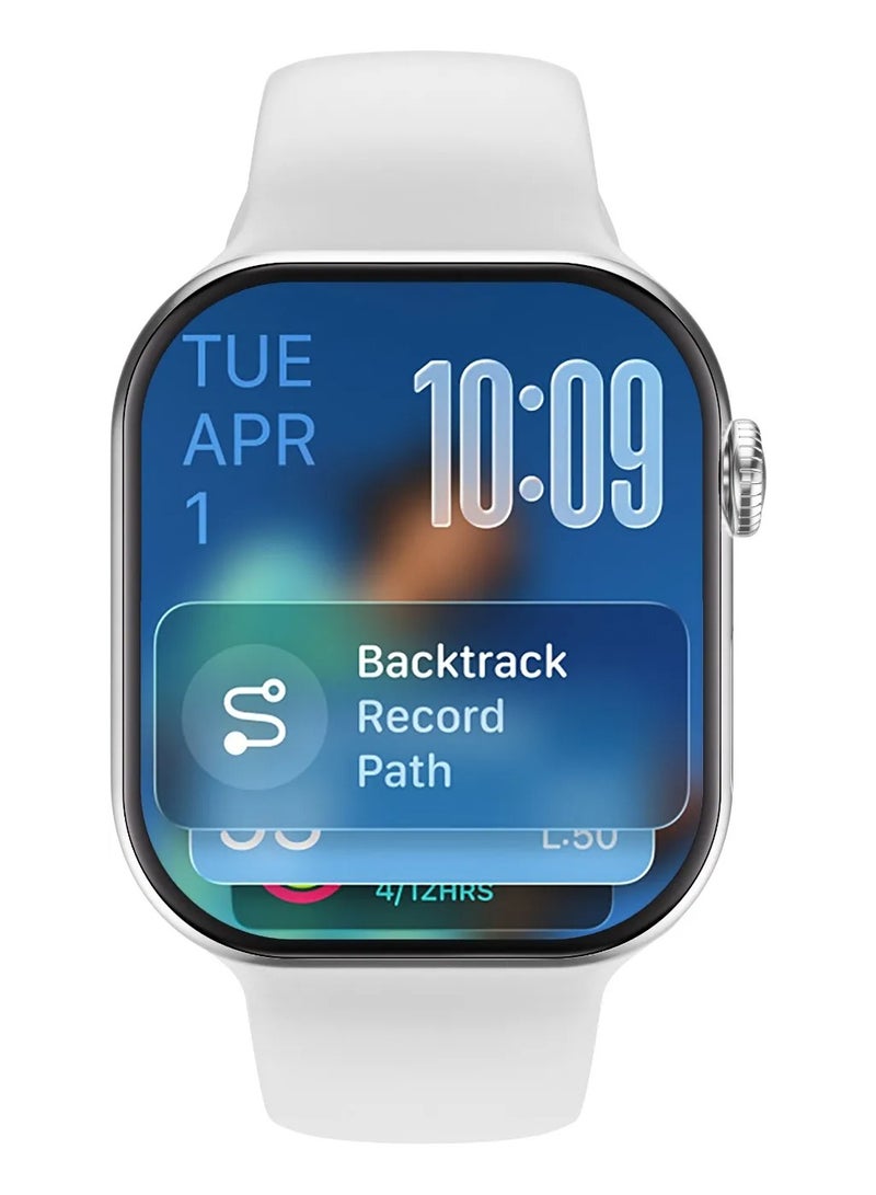 GREEN LION Communicate Smart Watch 2.07 inch HD IPS Display Compatible with iOS & Android / Ai Assistant ChatGPT / Bluetooth Calls / Smartwatch / Built-In Game, WhatsApp, Flashlight, Ai Painting Mode, Find My Watch - Silver - Image 5