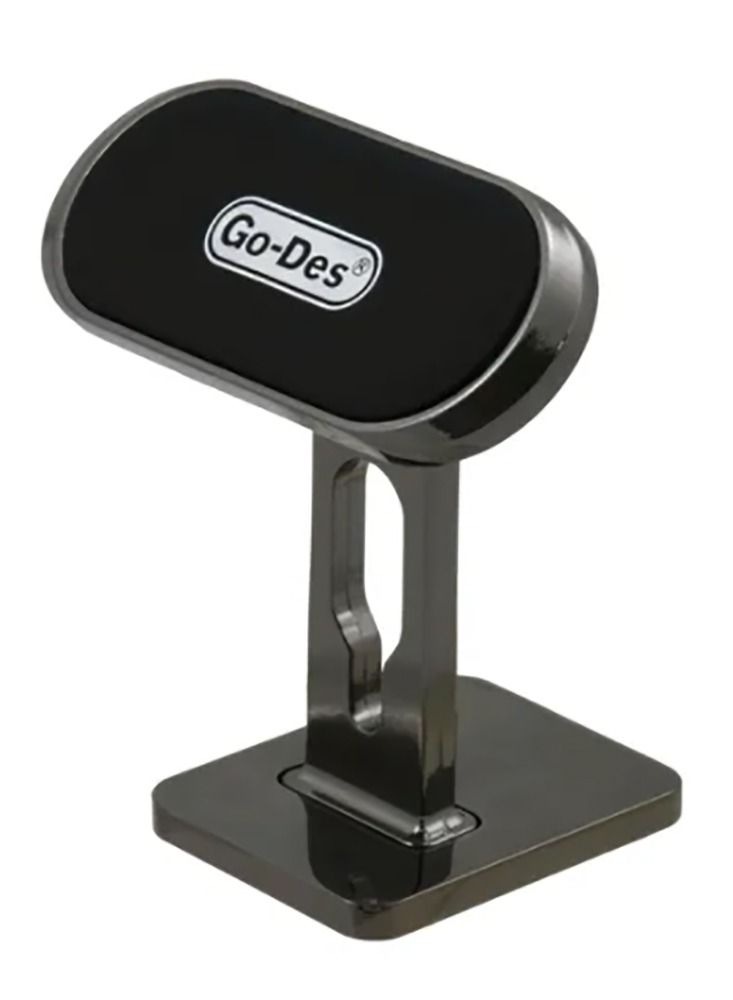 جو-ديز GO-DES حامل موبايل مغناطيسي للمنزل / المكتب / السيارة - أسود - Image 1
