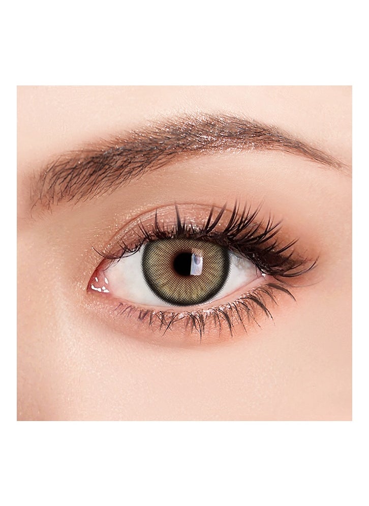 UYAAI Mirage Brown Lenses Yearly Colored Contact Lenses, Unisex Cosmetic Contact Lenses, Natural Fashion Lenses, With Case  - Image 2