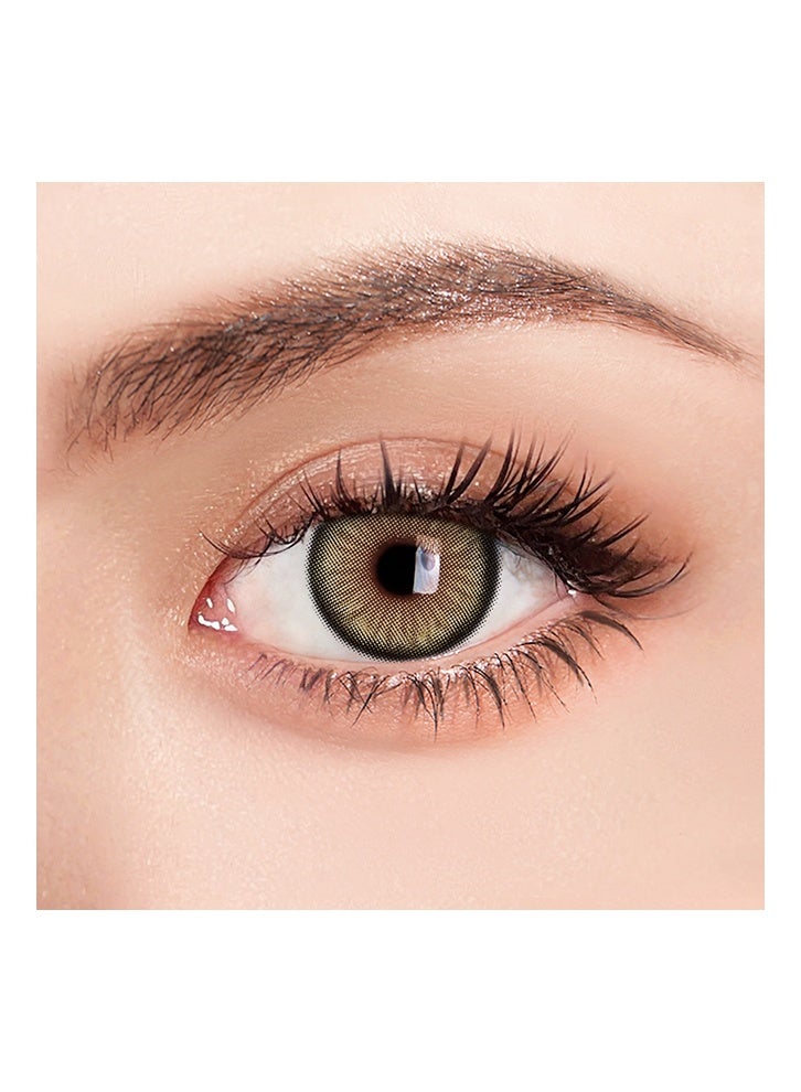 UYAAI Mirage Brown Lenses Yearly Colored Contact Lenses, Unisex Cosmetic Contact Lenses, Natural Fashion Lenses, With Case  - Image 4