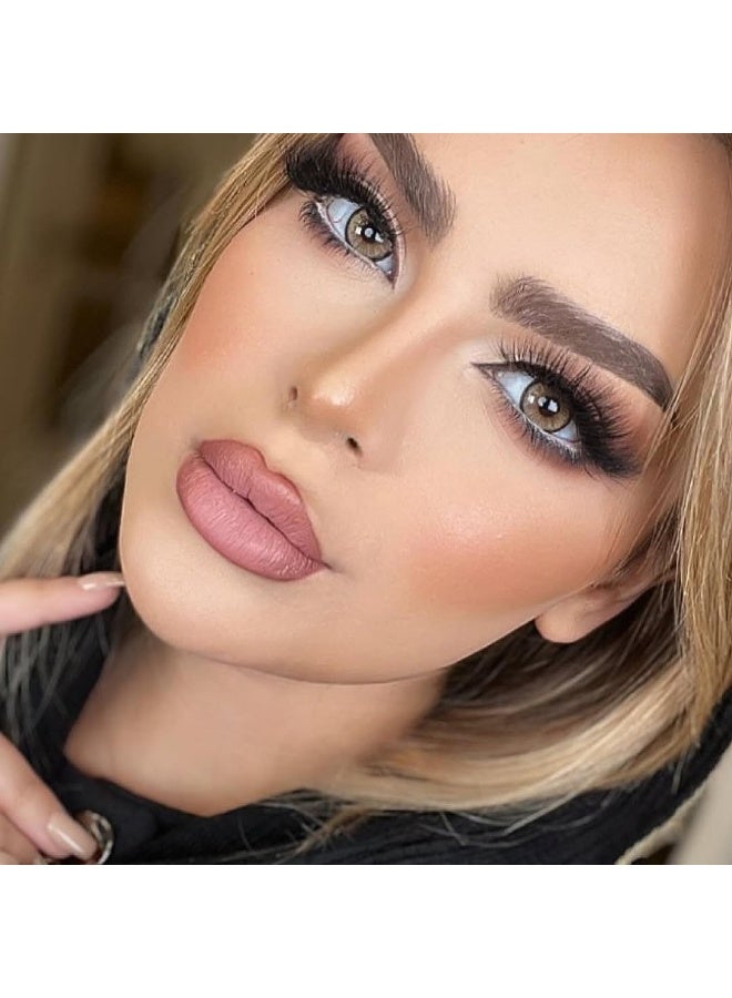 Mirage Brown Lenses Yearly Colored Contact Lenses, Unisex Cosmetic Contact Lenses, Natural Fashion Lenses, 42% Soft Contact Lenses - view 2