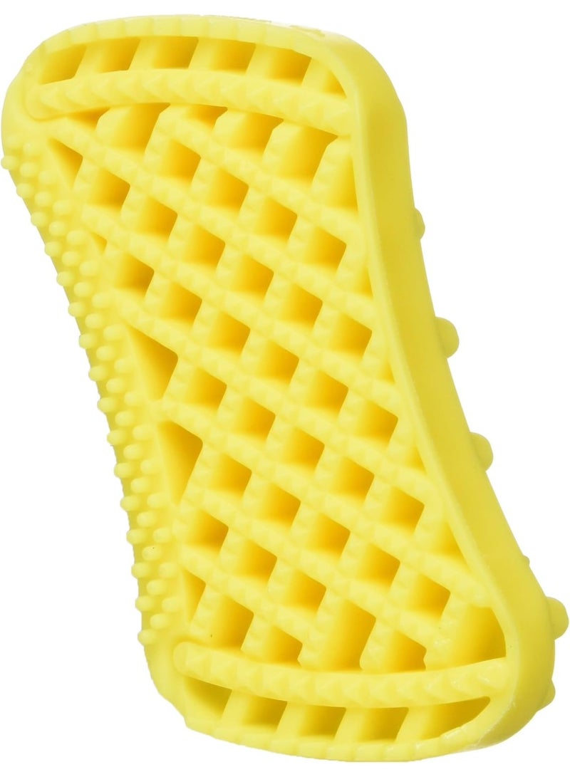 PETME Pet+Me Medium Silicone Brush for Short or Silky Longhair Dog(Yellow) - Image 2