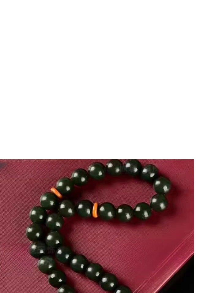Natural Hotan Jade Tassel 33 Prayer Beads (Bead Diameter 10MM)  - Image 2