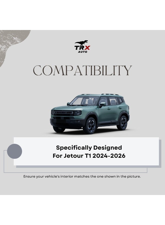 TRX AUTO Phone Holder (15.6 inch screen) for Jetour T1 2024–2026 | Multimedia Screen Fixed Bracket | Secure Non-Magnetic Grip | 360° Rotation | Doesn’t Block Air Vents | Easy Installation Mobile Holder - Image 3