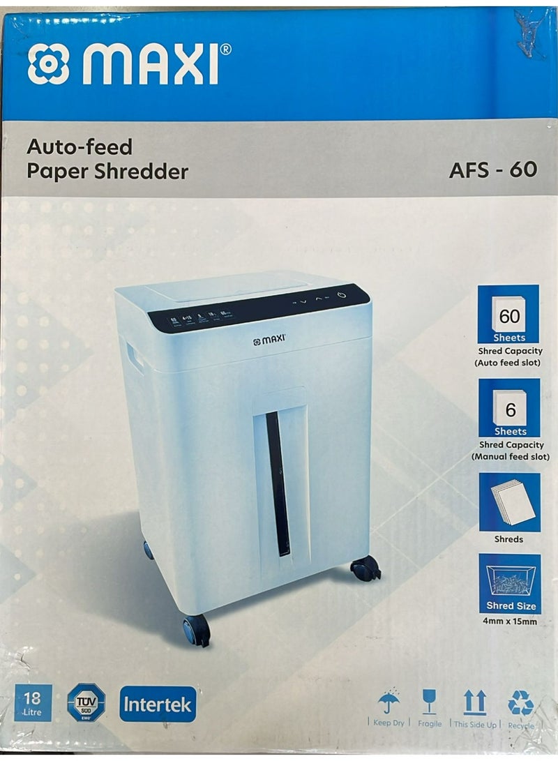 Maxi AFS60 Auto-Feed Paper Shredder - Image 1