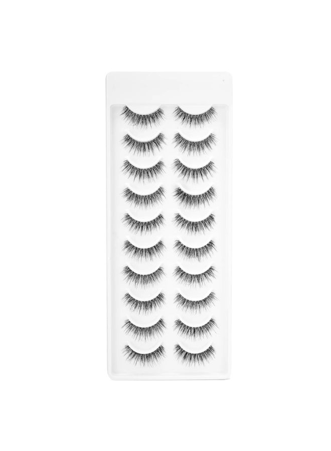 Recode RE01 Featherlight Eyelashes-Transparent Band,Pack of 10 - Image 1