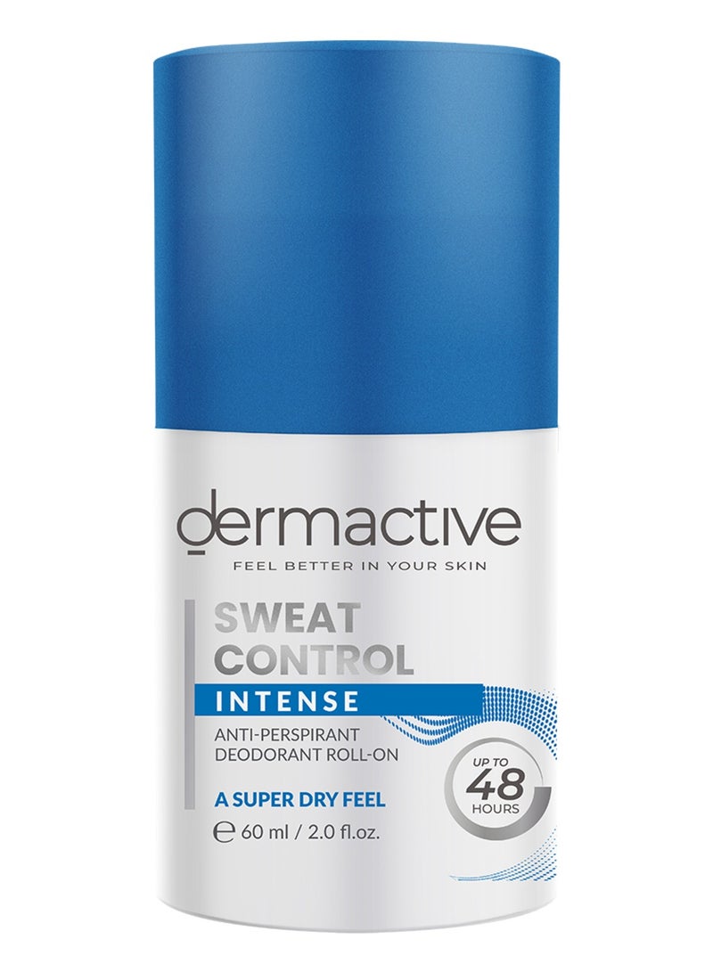 Dermactive Sweat Control Intense Roll-On – 48H Extra Protection & Freshness – 60ml