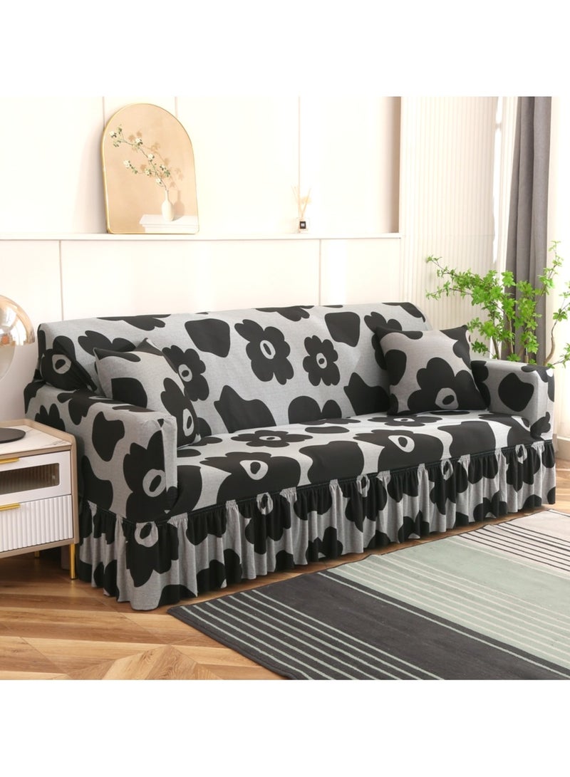 Nariele New Four Seasons All Inclusive Combed Kasai Skirt Sofa Cover
