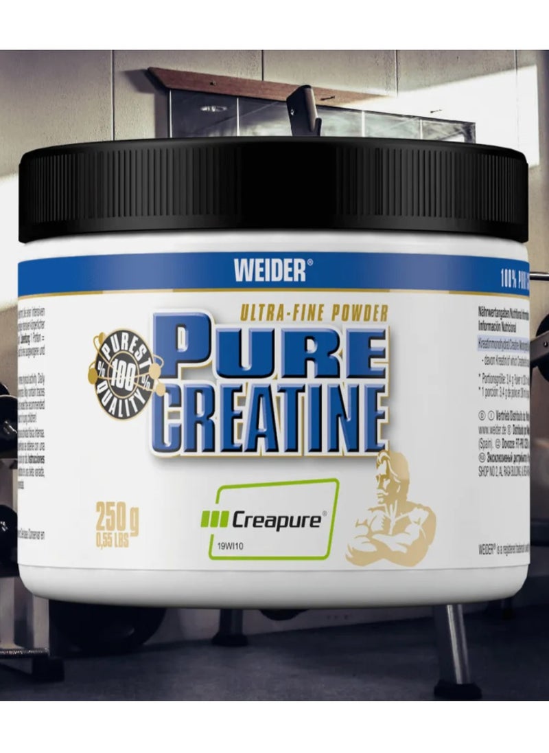 Weider Weider Pure Creatine Monohydrate – 250g | Premium Creapure® Quality, Unflavored, Enhances Strength & Muscle Mass  - Image 3