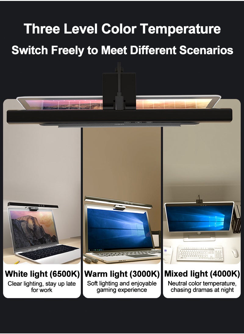USB Powered Computer Monitor Light Bar for Office/Home/Gaming/Desk with Adjustable Brightness/Color 500MM