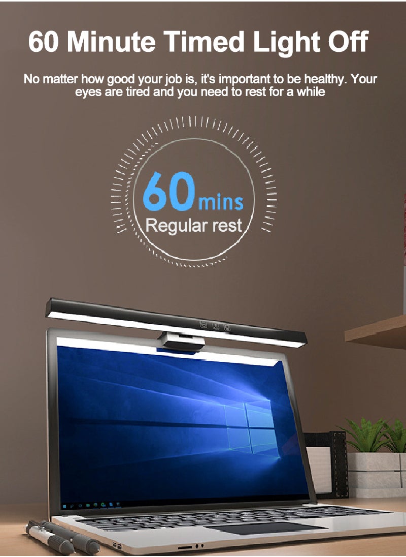 USB Powered Computer Monitor Light Bar for Office/Home/Gaming/Desk with Adjustable Brightness/Color 500MM