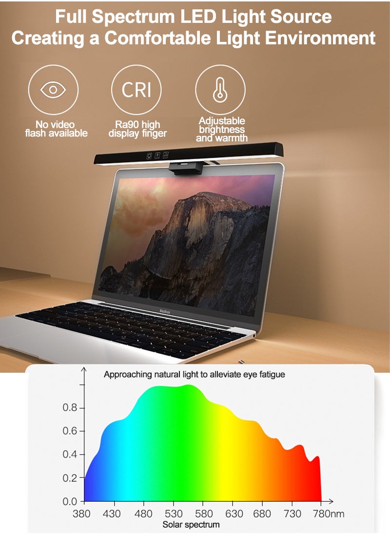USB Powered Computer Monitor Light Bar for Office/Home/Gaming/Desk with Adjustable Brightness/Color 500MM
