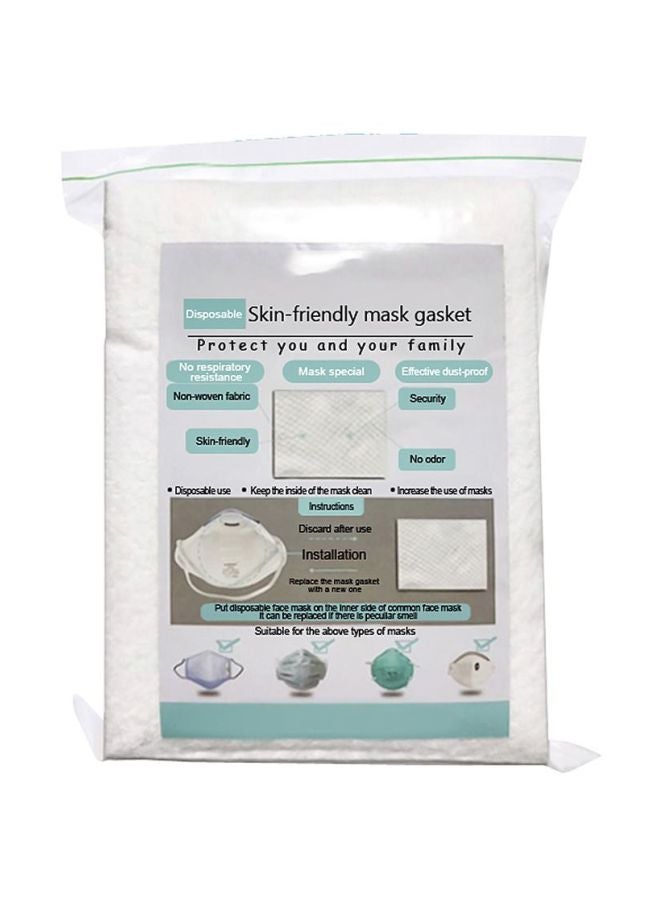 20-Piece Disposable Mask Gasket White 10x3x7cm - Image 1