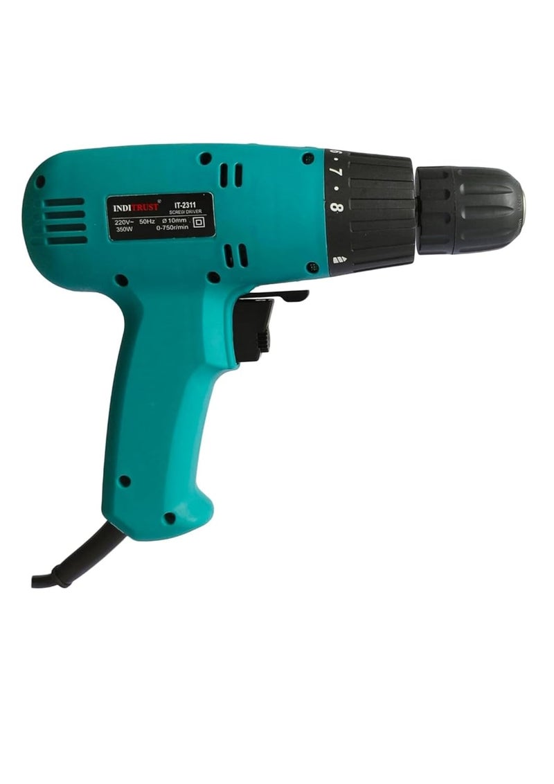 PERFECT Electric Screw Driver With 10mm KEYLESS Chuck has Power Of 350 Watts Full Copper Motor Professional Quality With Variable speedTorque Reverse and Forward Feature  - Image 3