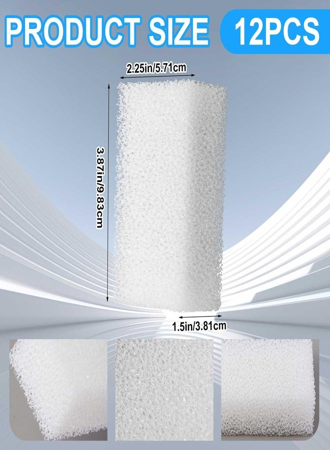 Threlaco عبوة من 12 قطعة من حشوات فلتر رغوية من ثريلاكو، متوافقة مع فلتر أكواكلير 30، وسائط بديلة لتصفية مياه أحواض السمك والحفاظ عليها نقية. - Image 2