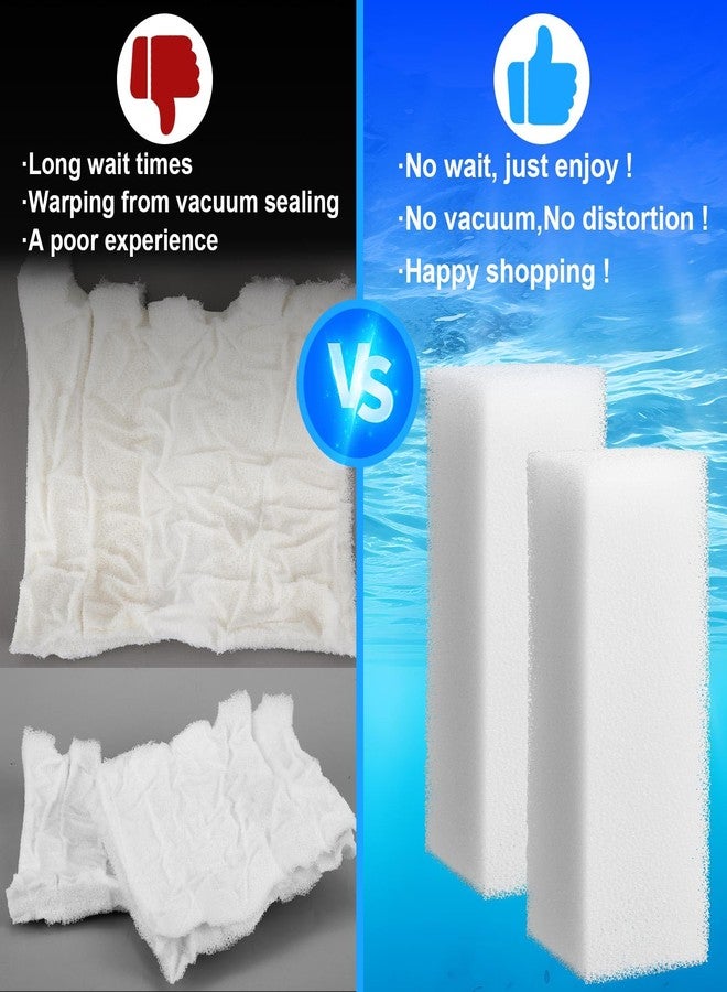 Threlaco عبوة من 12 قطعة من حشوات فلتر رغوية من ثريلاكو، متوافقة مع فلتر أكواكلير 30، وسائط بديلة لتصفية مياه أحواض السمك والحفاظ عليها نقية. - Image 3