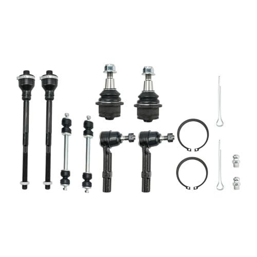 PHILTOP 8pcs Suspension Kit for Chevy Silverado GMC Sierra 2500 3500 HD 2011-2019, 2 Upper Control Arms 2 Lower Ball Joints 4 Tie Rods 2012 2013 2014 2015 2016 2017 2018 Replacement - Image 2