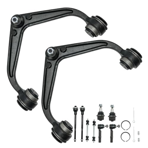 PHILTOP 8pcs Suspension Kit for Chevy Silverado GMC Sierra 2500 3500 HD 2011-2019, 2 Upper Control Arms 2 Lower Ball Joints 4 Tie Rods 2012 2013 2014 2015 2016 2017 2018 Replacement - Image 1