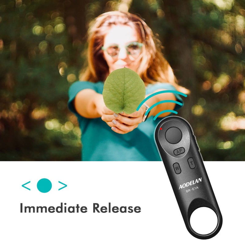 AODELAN Camera Remote Control for Canon EOS RP, EOS R, R5, R6, M50, M50 II, 6D Mark II, 77D, 850D, 800D, 200D, 250D, EOS Rebel SL2, Rebel T7i, T8i, 90D, EOS M6 Mark II, SX70 HS; Replaces Canon BR-E1 - Image 4