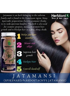 Herbtoniq 100% Natural Jatamansi Bhringraj Leaf And Brahmi Leaf Powder For Dandruff Hairfall Hair Care Regimens (450 Gram)  - Image 3