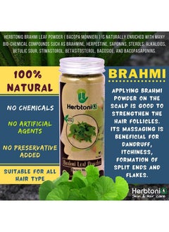 Herbtoniq 100% Natural Jatamansi Bhringraj Leaf And Brahmi Leaf Powder For Dandruff Hairfall Hair Care Regimens (450 Gram)  - Image 5