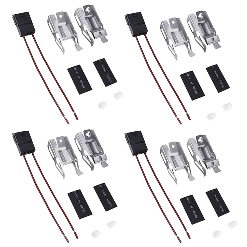 Cykemo Range Surface Element Receptacle Terminal Block Kit 5303935058 RR117, Replaces 330031 WB17X210 814399 RR109 5303274292 5301167733 (4 Pack) - Image 1