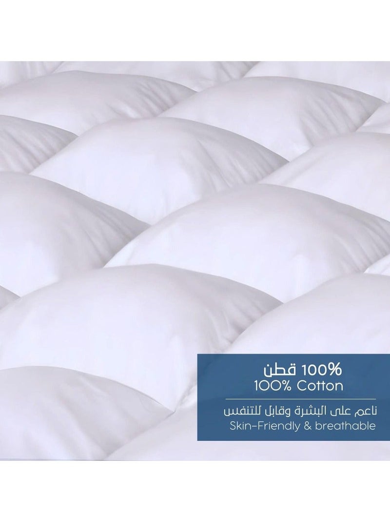 لباد مرتبة فندقي  قماش قطن  %100 ارتفاع14 سم سرير مقاس 180 ×200 سم - Image 2