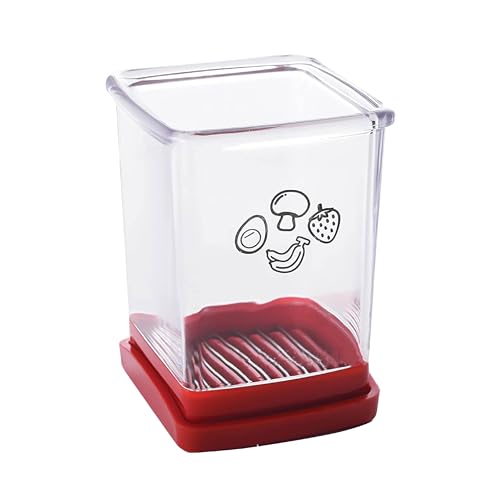 365Home Fruit Cutter and Chopper Cup Slicer for Strawberry Grape Banana Mushroom Kitchen Gadget for Fruits and Vegetables Compact Slicing Tool 1 Pack - Image 1
