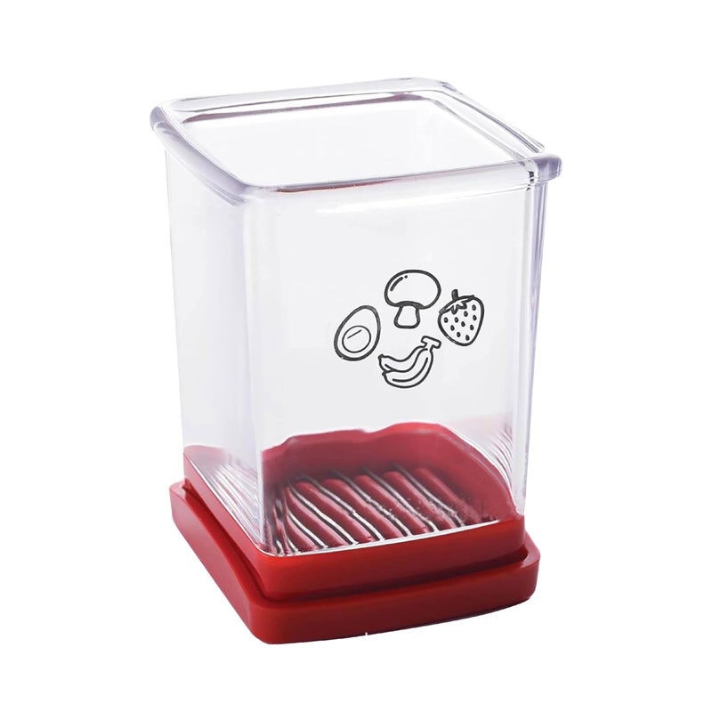 365Home Fruit Cutter and Chopper Cup Slicer for Strawberry Grape Banana Mushroom Kitchen Gadget for Fruits and Vegetables Compact Slicing Tool 1 Pack - Image 2