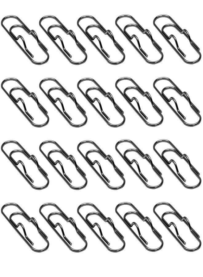 PHITUODA 20 PCS Metal Pen Clips, Black Pen Holder, Multifunctional Pen Clip Holders for Notebooks, Paper, Clipboard - Image 2