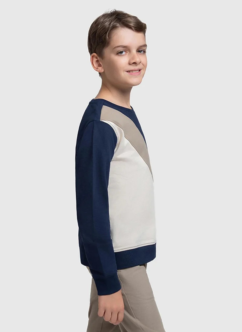 Beverly Hills Polo Club Indigo Beverly Hills Polo Club Kids BP B6846 Pop-Over Without Hood, Indigo for Men | Best Price UAE