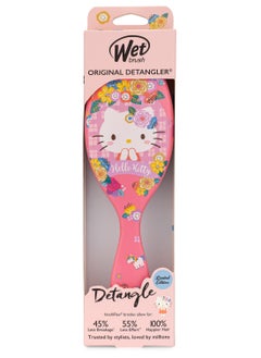 وت براش فرشاة Wet Brush Hello Kitty لفك تشابك الشعر - شعيرات IntelliFlex فائقة النعومة لتصفيف سهل وخالي من الألم - تقلل من التقصف والتشابك - مثالية للشعر الرطب والجاف ولجميع أنواع الشعر  - Image 1