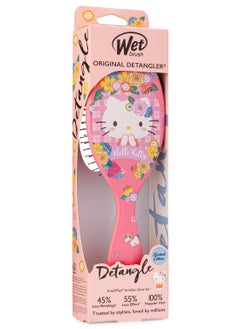 وت براش فرشاة Wet Brush Hello Kitty لفك تشابك الشعر - شعيرات IntelliFlex فائقة النعومة لتصفيف سهل وخالي من الألم - تقلل من التقصف والتشابك - مثالية للشعر الرطب والجاف ولجميع أنواع الشعر  - Image 2