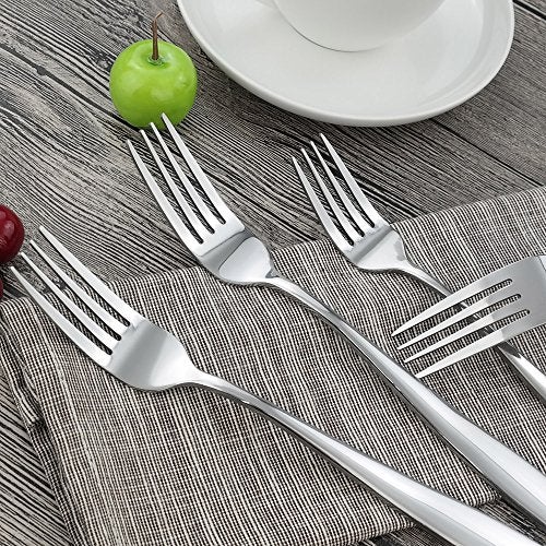 HOMMP 16-Piece Stainless Steel Dinner Forks, 8.27-INCH - Image 5