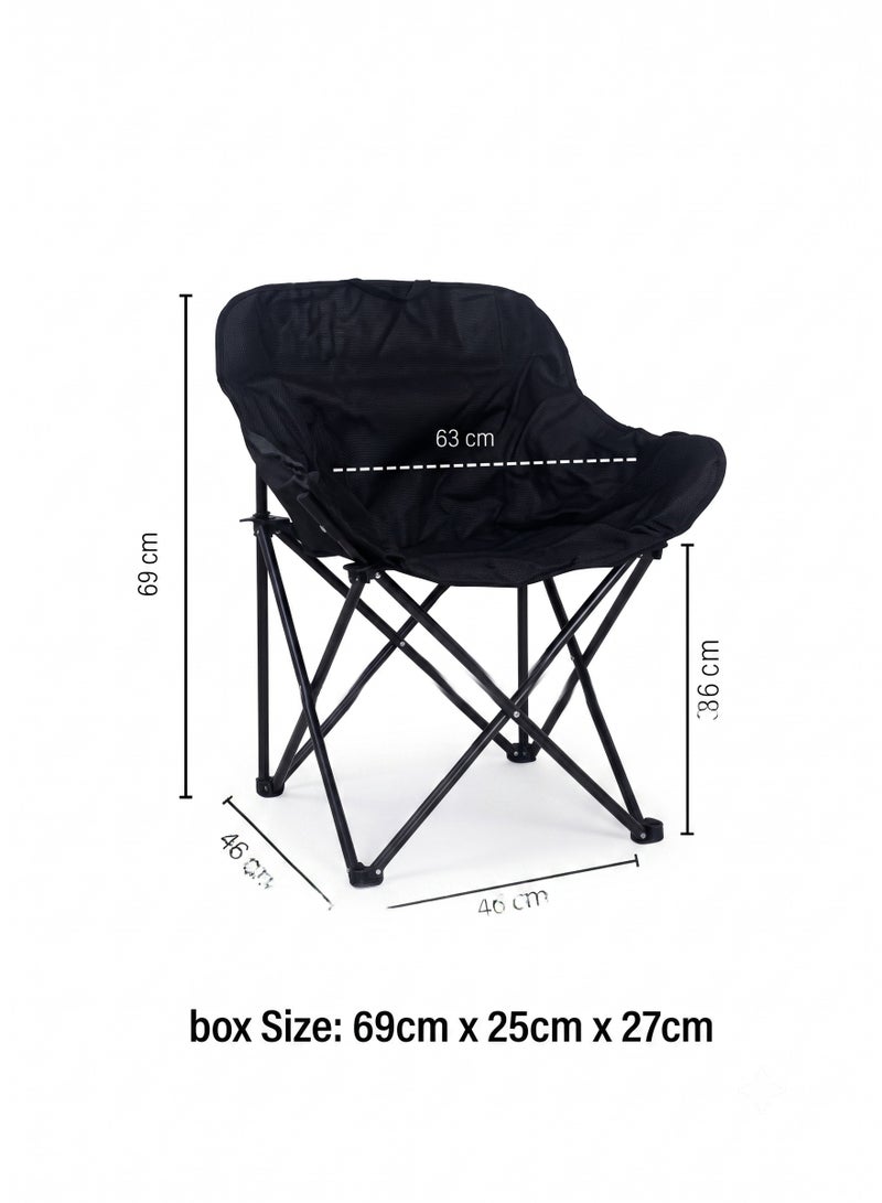 Outdoor Folding Camping Chair & Table Set, 2 Chair 69x46x63 cm, Table 53x51x50 cm - Image 5