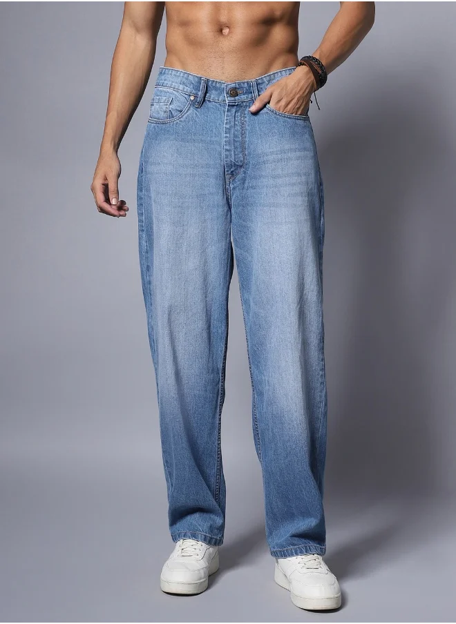 HIGH STAR Mens Blue Jeans