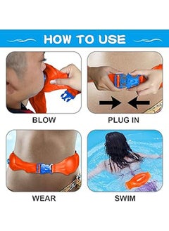 General (3 Pack) Swim Belts for Kids and Adults,Inflatable Swimming Training Aid,with Adjustable Safety Buckle, Portable Pool Float Water Exercise Swim Buoyancy Waist Belts for Toddler Children  - Image 4