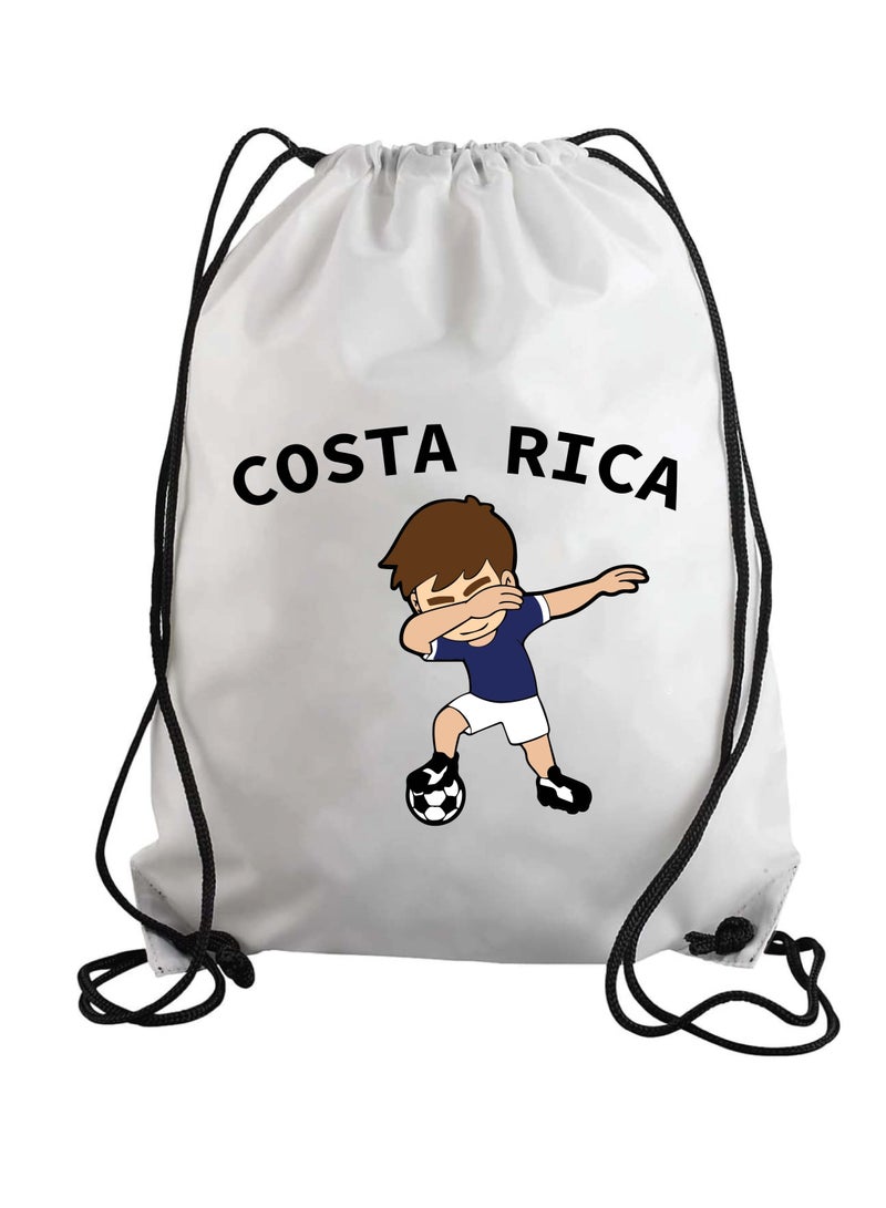Costa Soccer Drawstring Bag or Backpack Suitable for Adults and Kids and Sports Fans (Design 2)