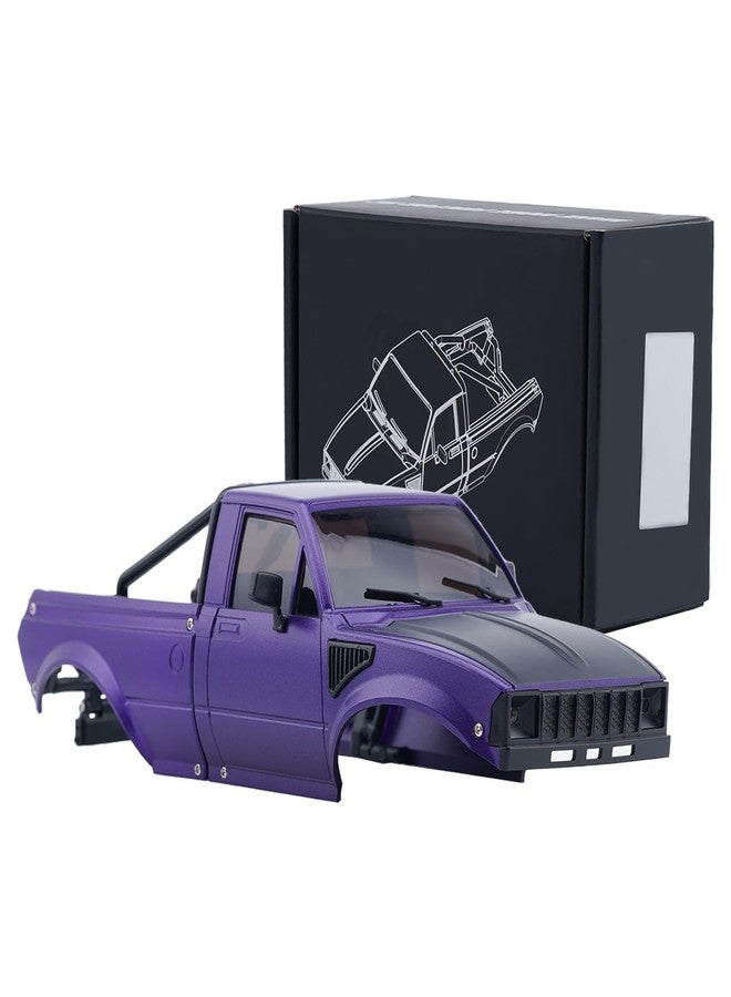 هيكل DJX SCX24 مع رف خلفي لسيارة Axial SCX24 C10 Bronco Wrangler Base Camp 1/24 RC Crawler Car (بنفسجي) - Image 1