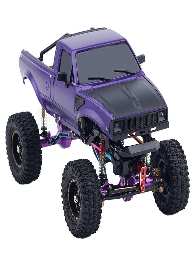 هيكل DJX SCX24 مع رف خلفي لسيارة Axial SCX24 C10 Bronco Wrangler Base Camp 1/24 RC Crawler Car (بنفسجي) - Image 4