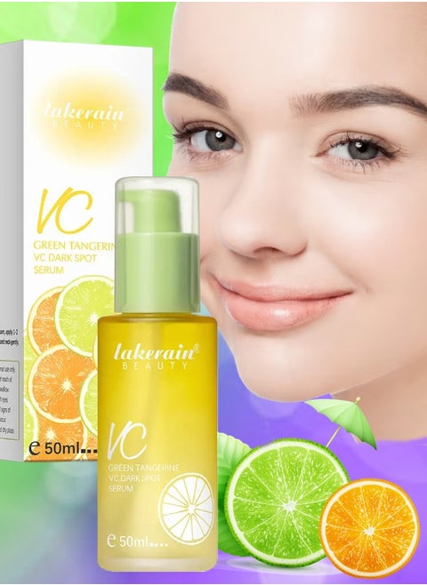 50ml Green Tangerine Vitamin C Face Serum Anti Aging Serum with Orange Extract and Niacinamide Reduce Dark Spots Acne Fine Lines and Wrinkles Hydrating Moisturizing Brightening Serum